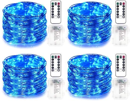 IP65 Battery Copper Wire Lights 3M Blue String Lights For Bedroom