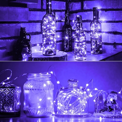 Copper Wire Starry String Lights For Glow Party Body Paint  Flexible Black Light Fixture