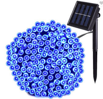 28V Decorative Blue Solar Christmas String Lights 400 LED 40m Length