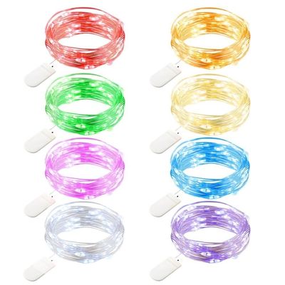 10 LED Battery Copper Wire Lights 3M Multicolor Christmas String Lights